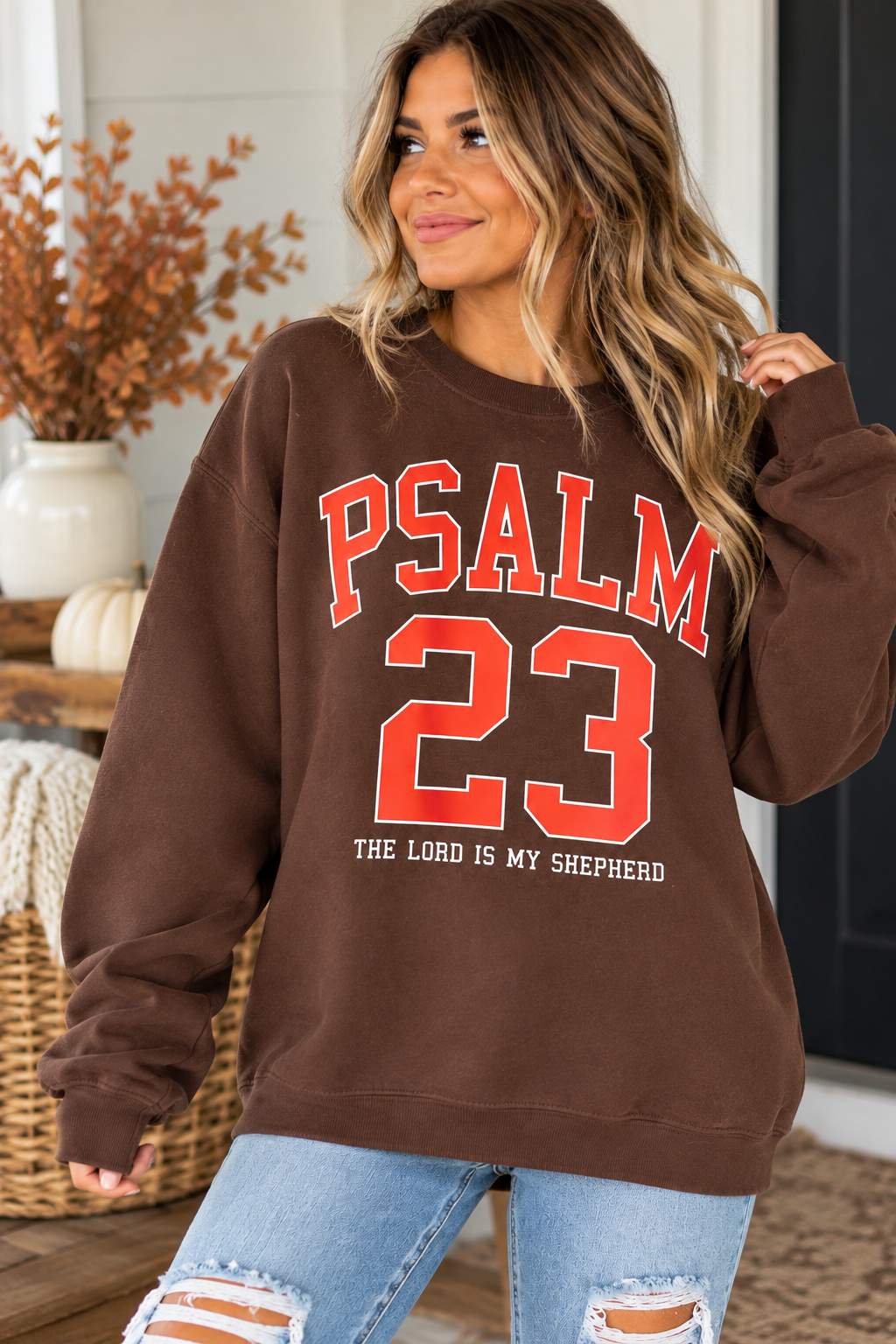 PSALM 23 VARSITY SWEATSHIRT