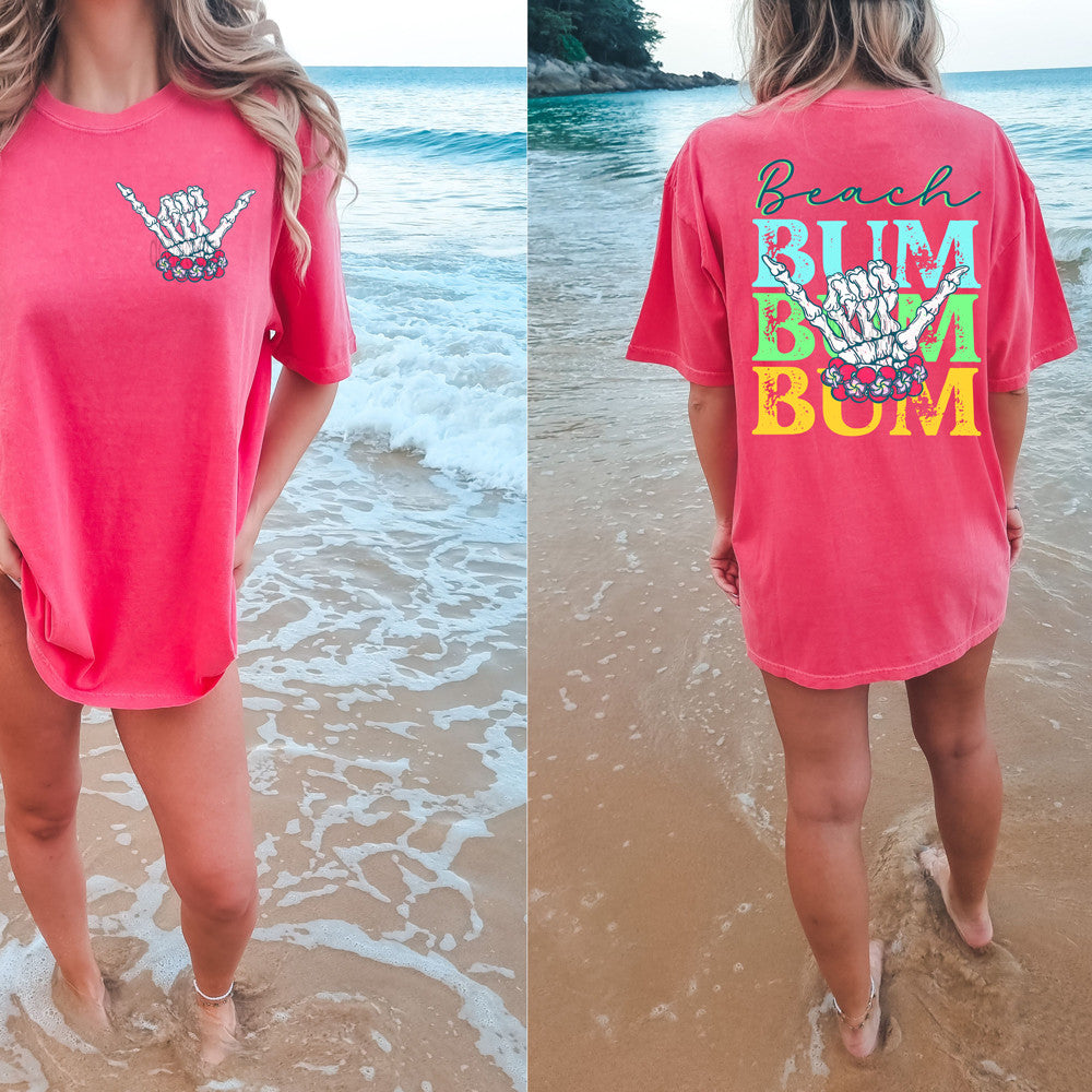 Beach Bum Stacked Front/Back Tee