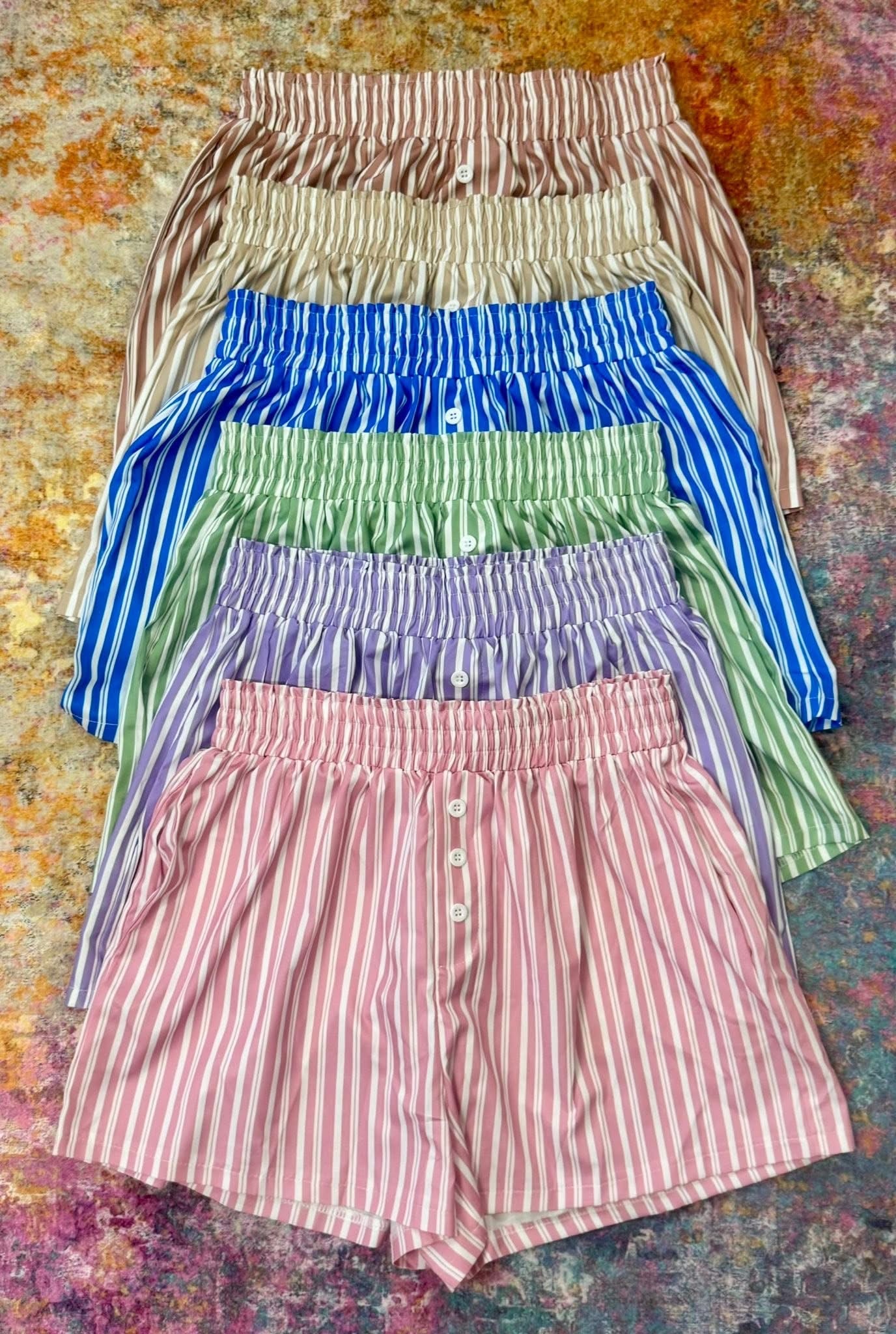 Striped Shorts - New Colors *Pre Order* ROUND 4