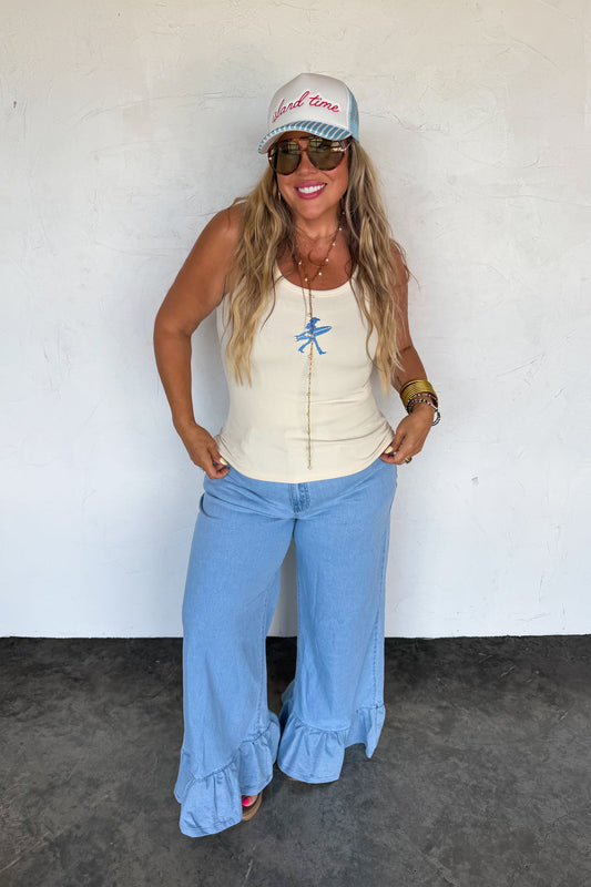 RTS CALLIE RUFFLE JEANS