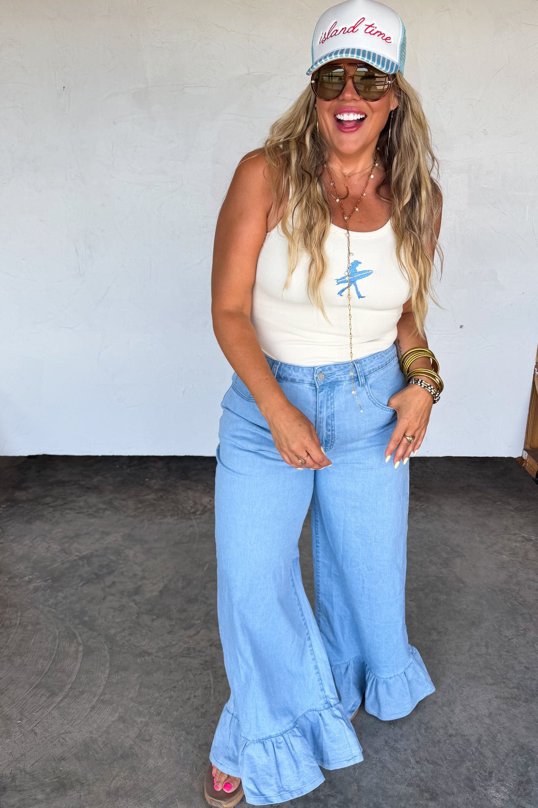 PREORDER- CALLIE RUFFLE JEANS