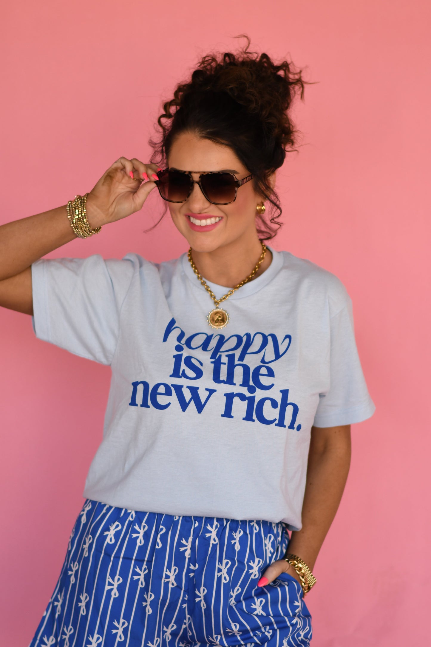 Happy Is The New Rich Tee RTS