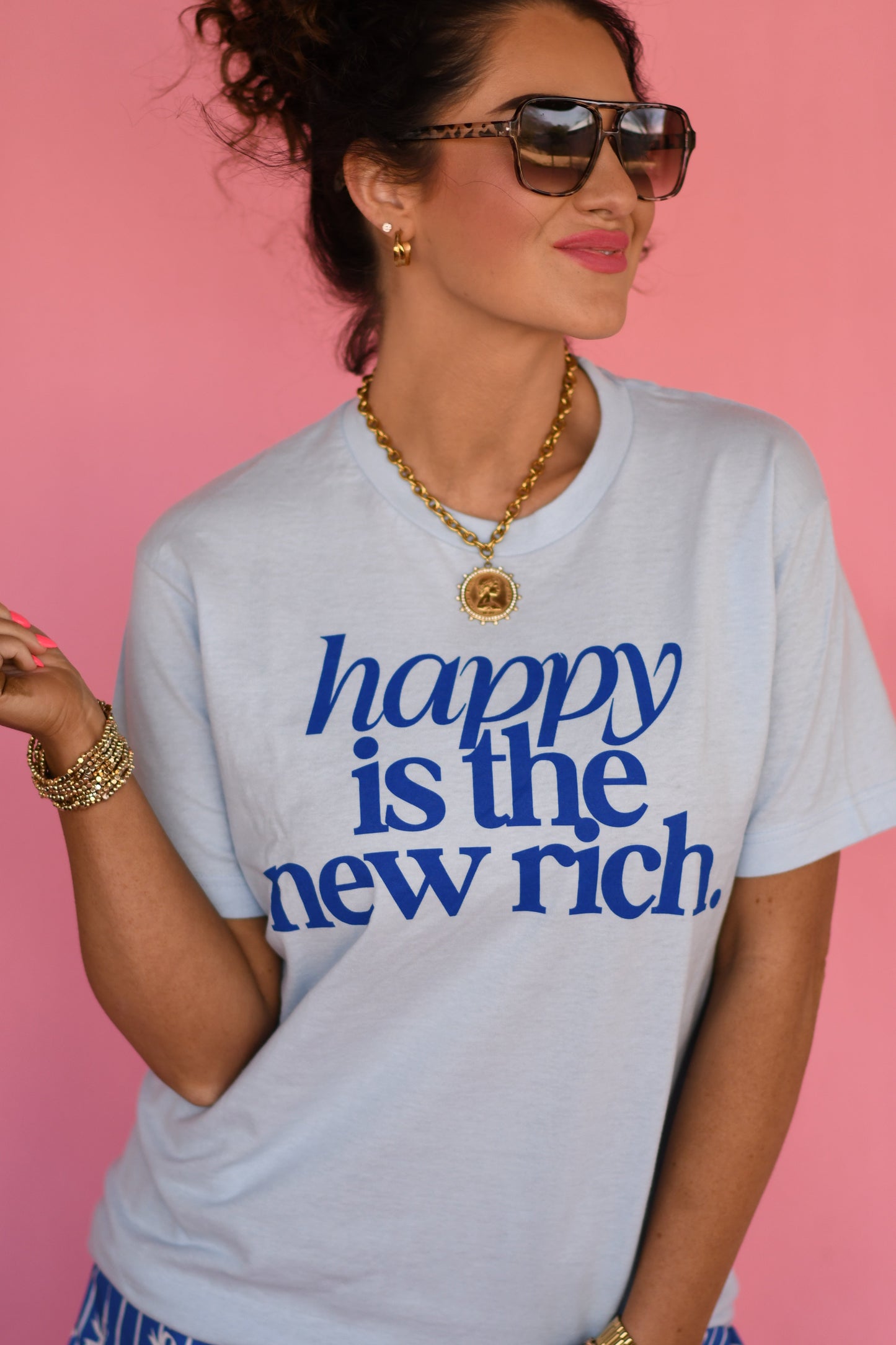 Happy Is The New Rich Tee RTS