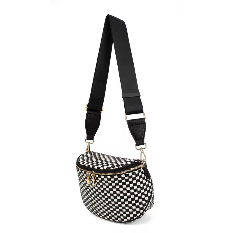 Woven Checkered Crossbody Bag *Pre Order* 22 Colors