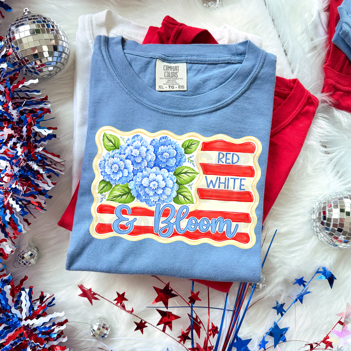 Red White And Bloom Tee