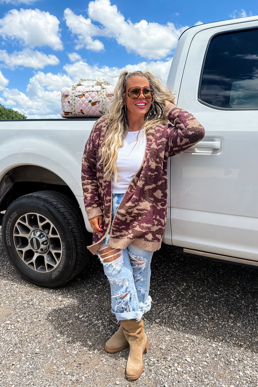 PREORDER- CAMO CLOUD CARDIGAN