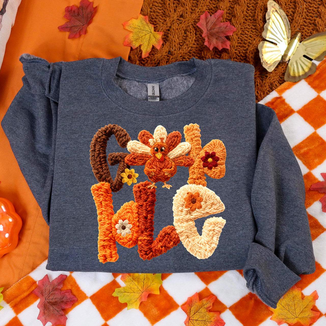 Faux Yarn Gobble Sweatshirt