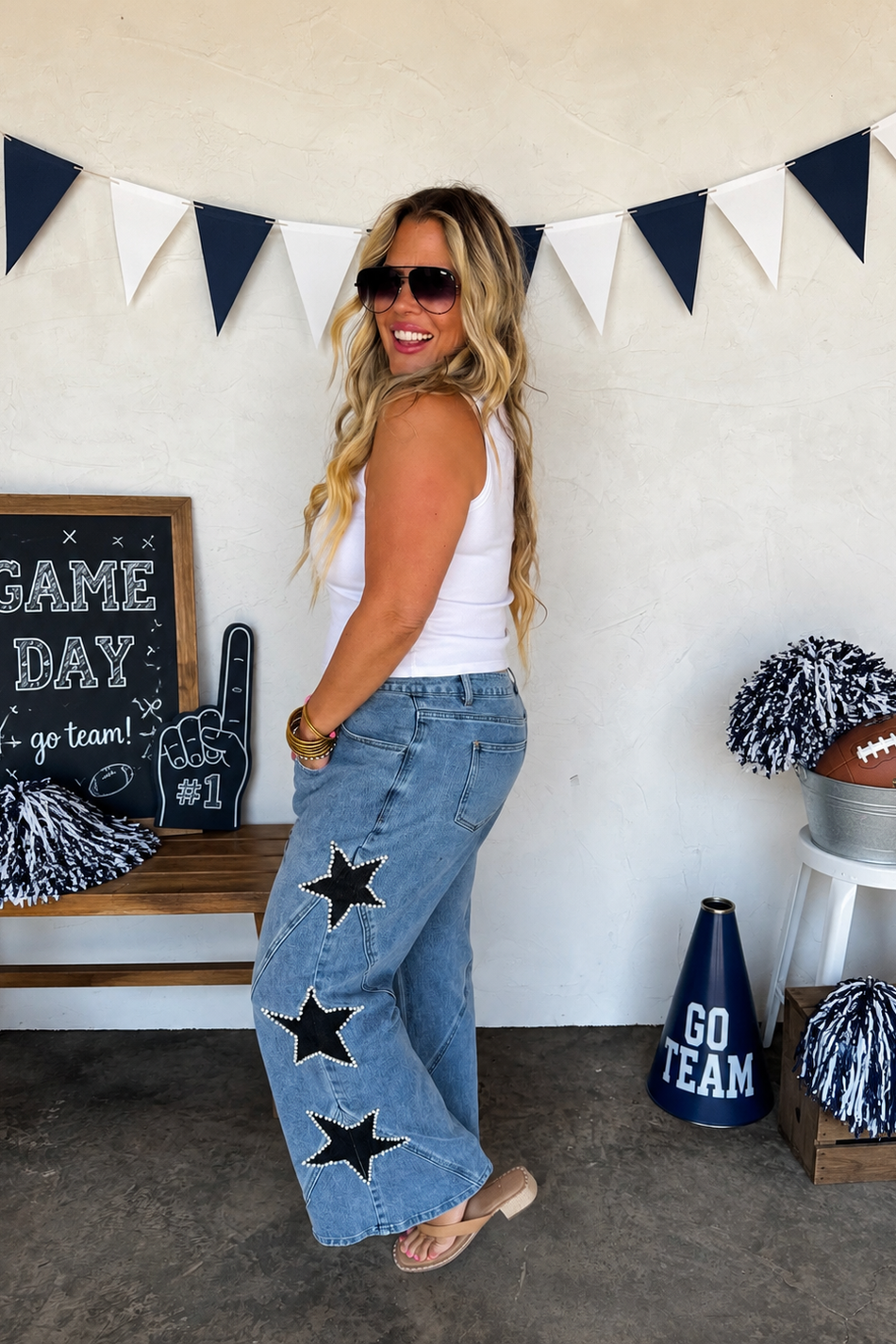 PREORDER- SIDELINE STAR JEANS