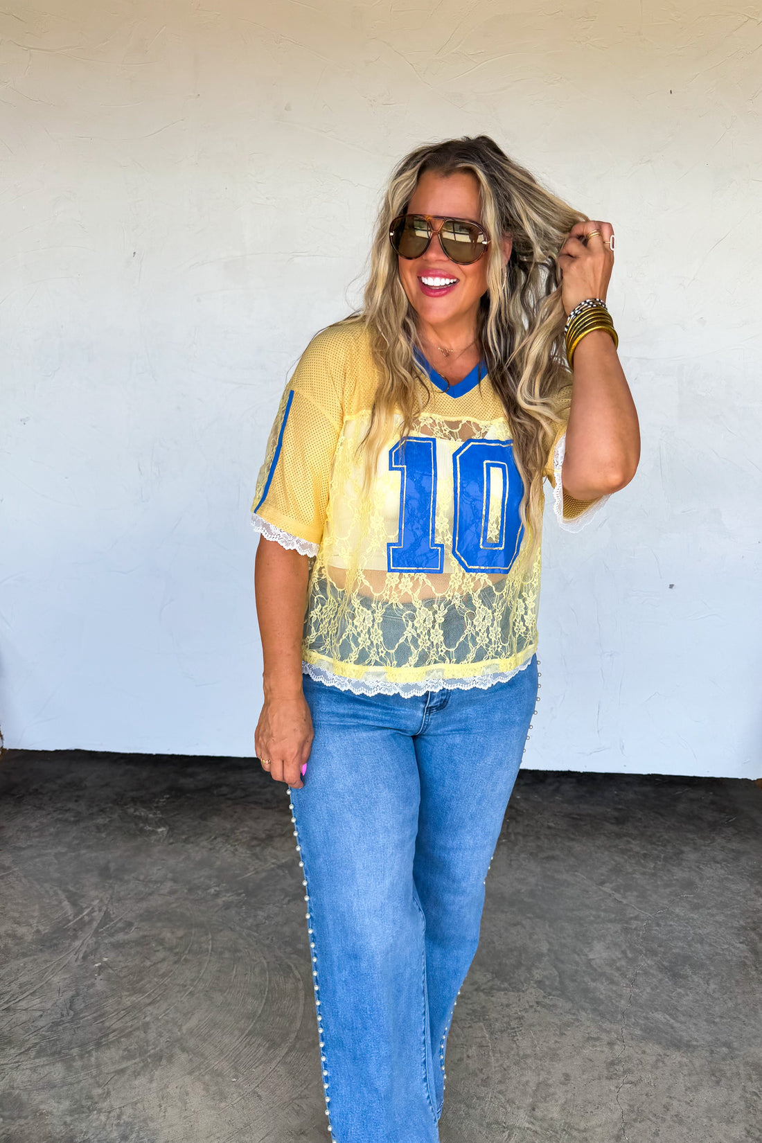 PREORDER- BLEACHER BABE LACE JERSEY