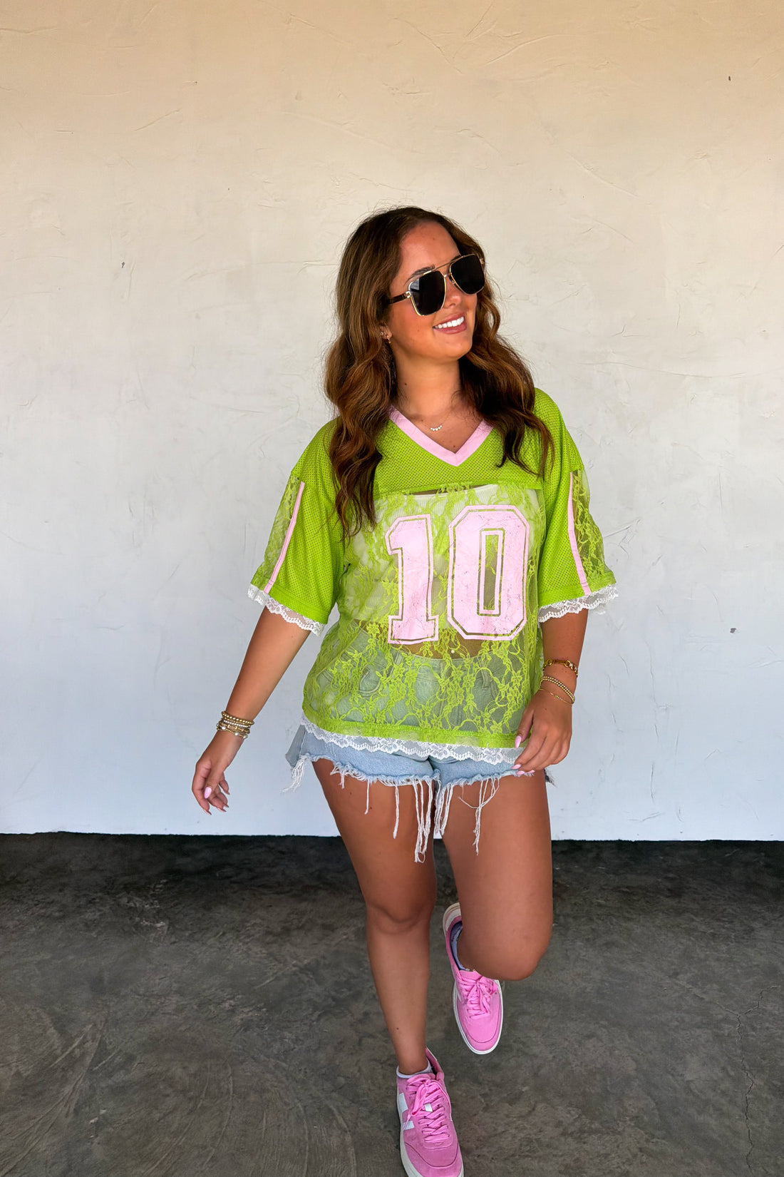 PREORDER- BLEACHER BABE LACE JERSEY