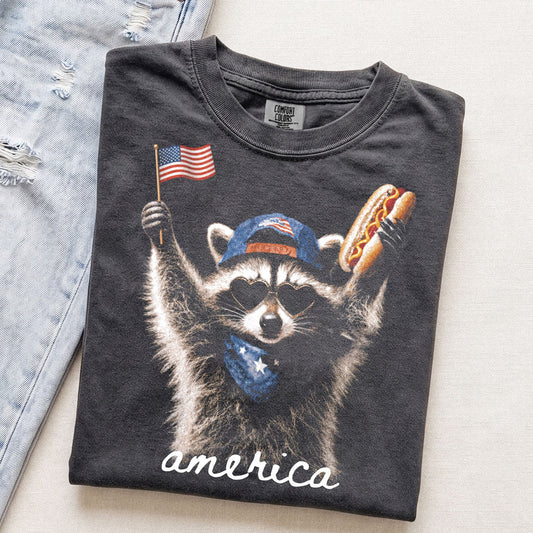 America Raccoon Tee