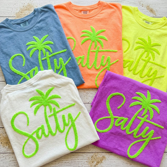 Salty Palm Tree Fluffy Graphic Tee