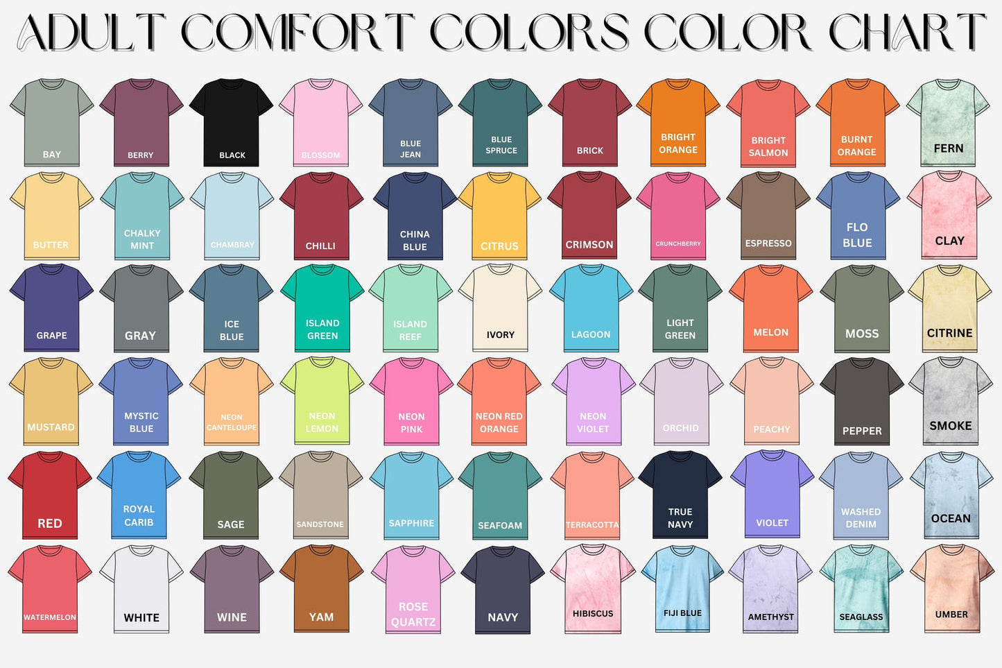 Custom Comfort Colors Team Puff Tee