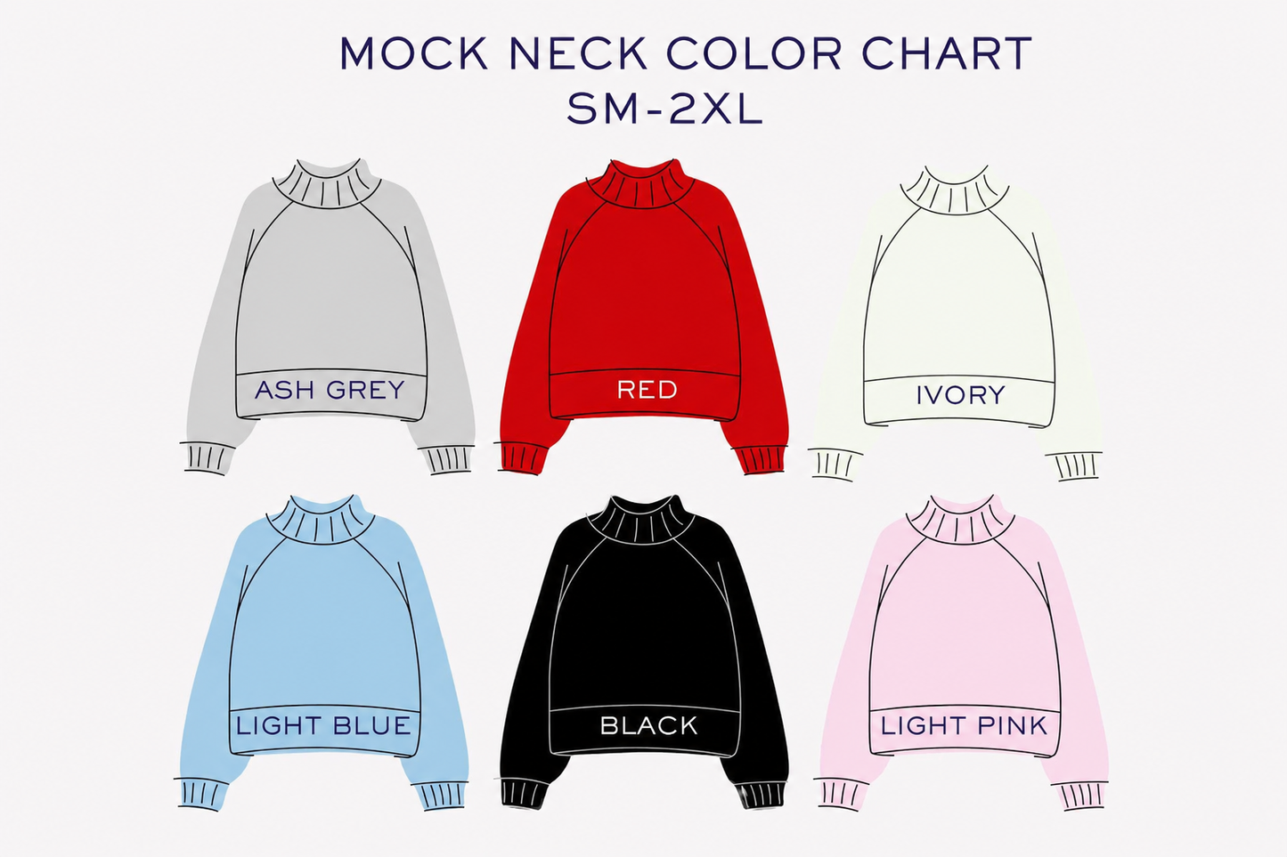 CUSTOM POLKA DOT TEAM MOCKNECK SWEATSHIRT