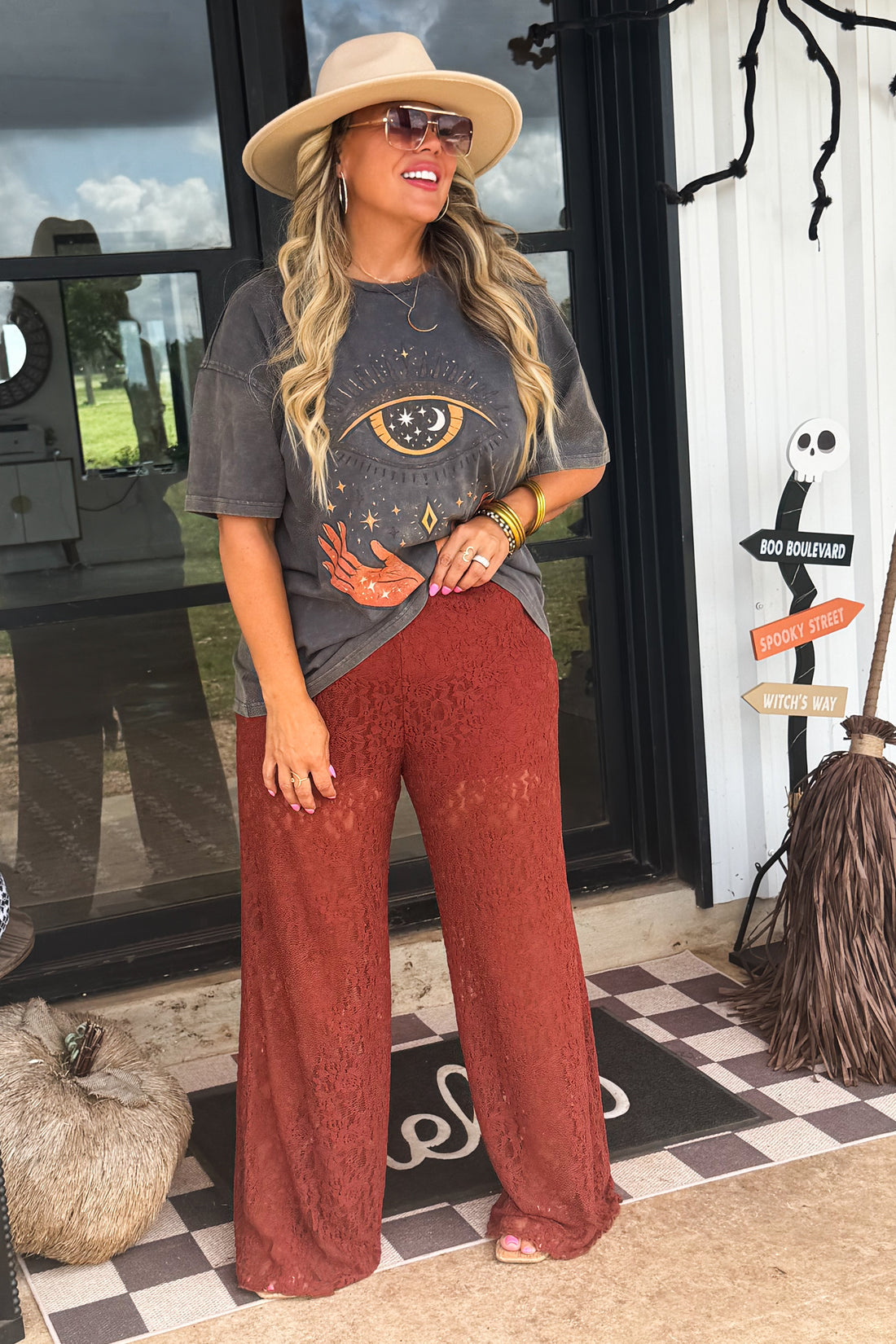PREORDER- ENCHANTED EVENING LACE PANTS
