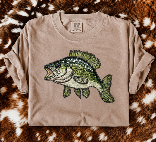 Custom Faux Rhinestone Bass Tee/Sweatshirt