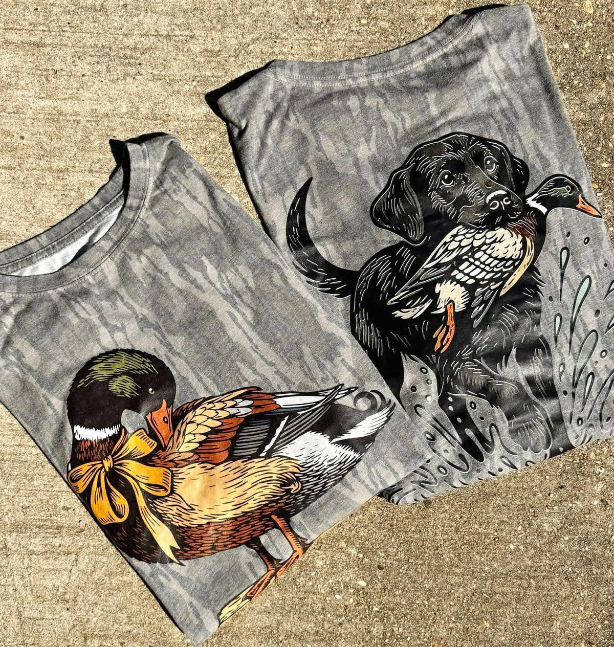 HUNTING DOG OR DUCK BOTTOMLAND DTF TEE