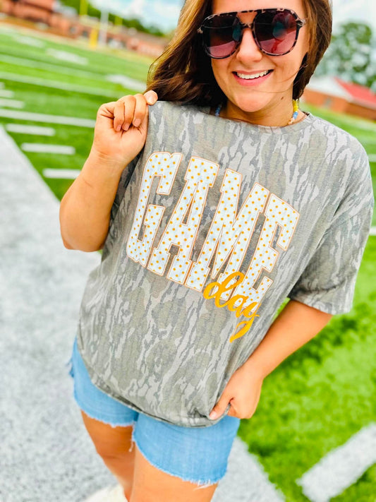 Bottomland Game Day Polka Dot Graphic Tee
