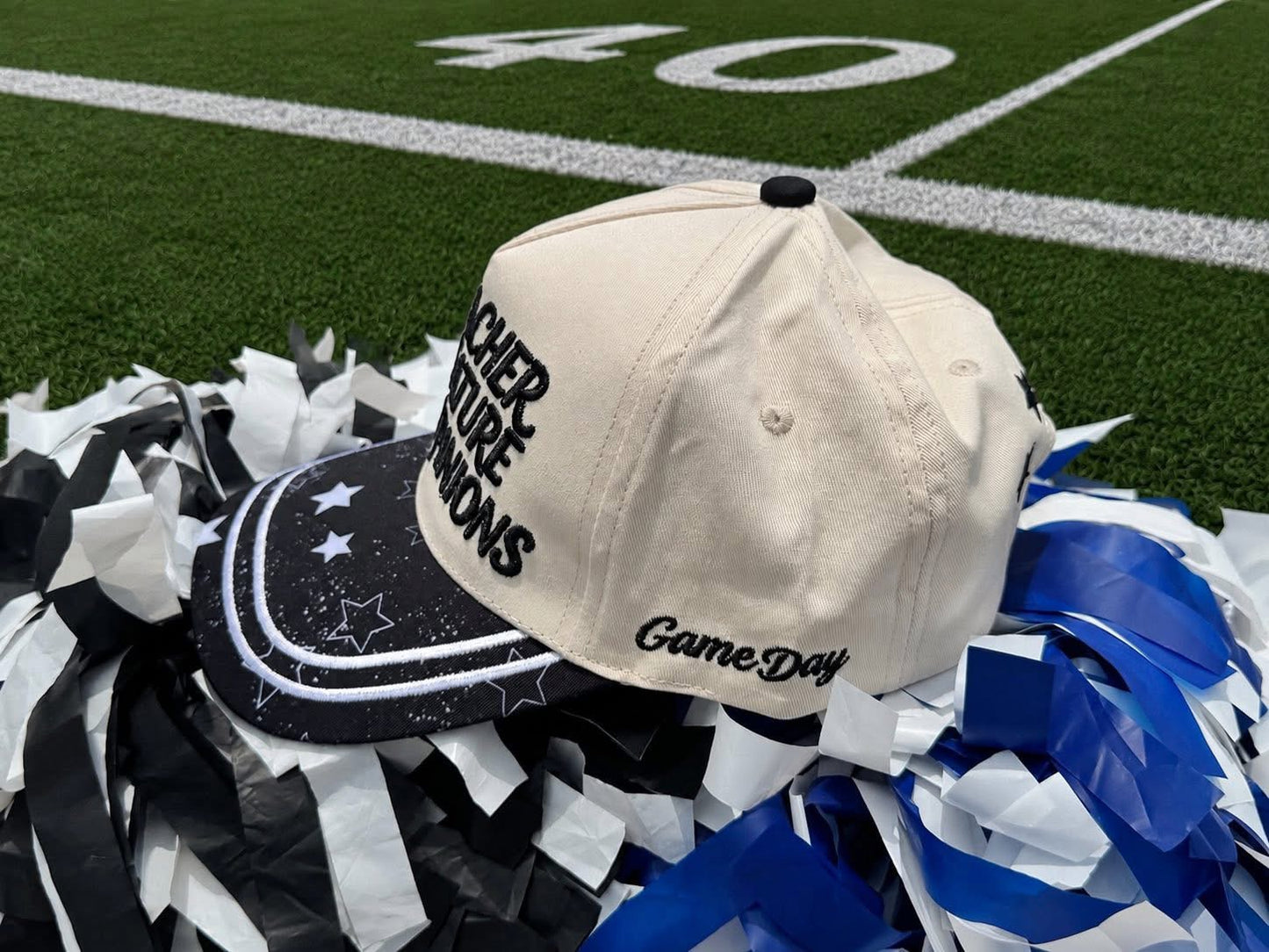 Bleacher Creature With Opinions Embroidered Game Day Hat | 3-Sided Snapback