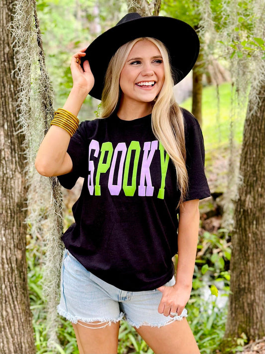 SPOOKY TALL MULTI COLOR PUFF TEE