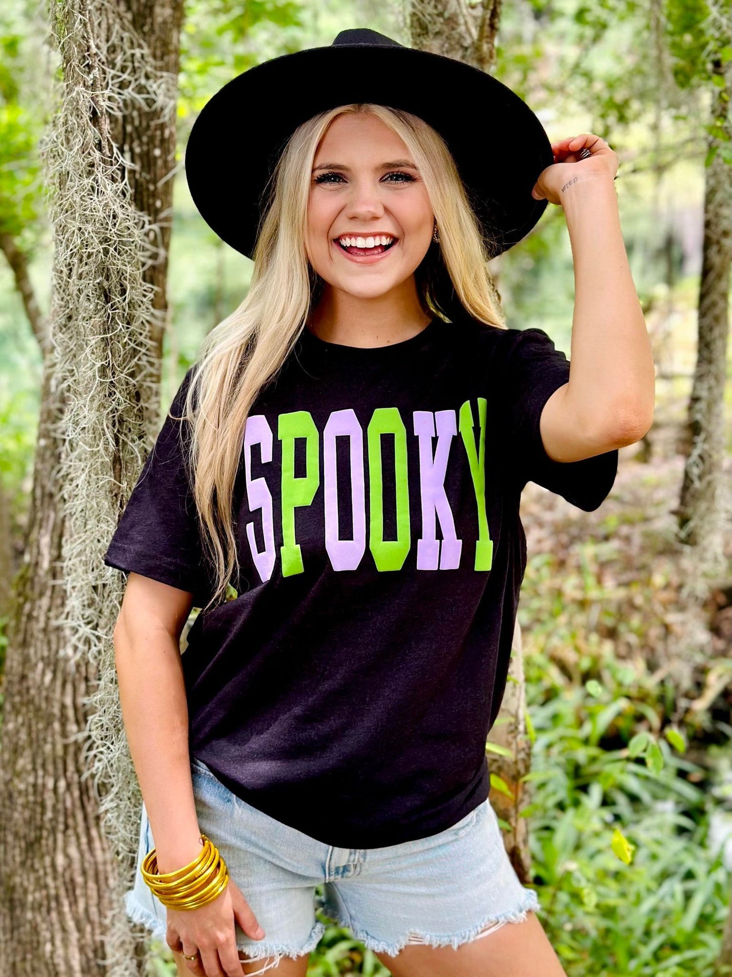 SPOOKY TALL MULTI COLOR PUFF TEE