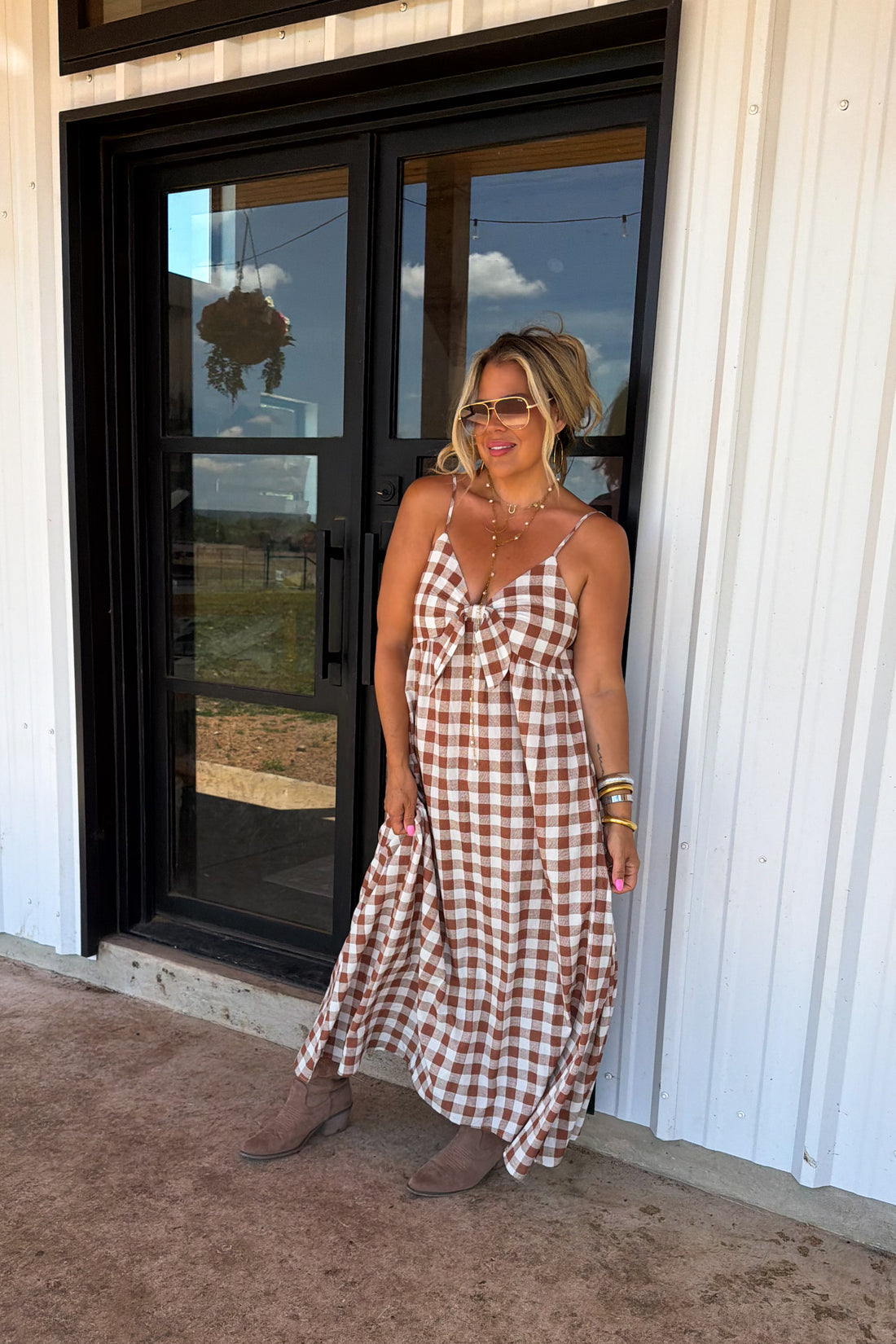 PREORDER- WESTERN CHARM MAXI DRESS