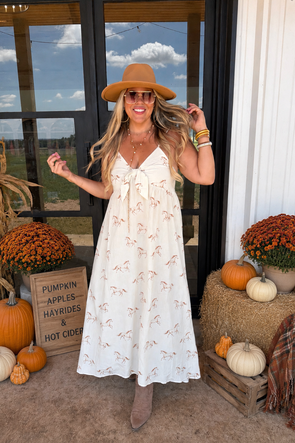 PREORDER- WESTERN CHARM MAXI DRESS