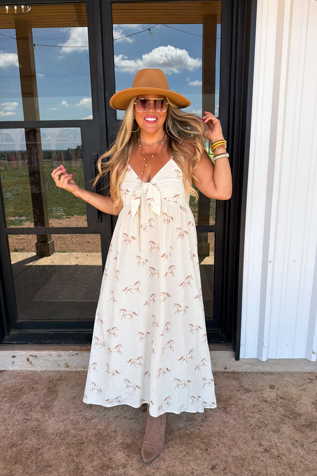 PREORDER- WESTERN CHARM MAXI DRESS