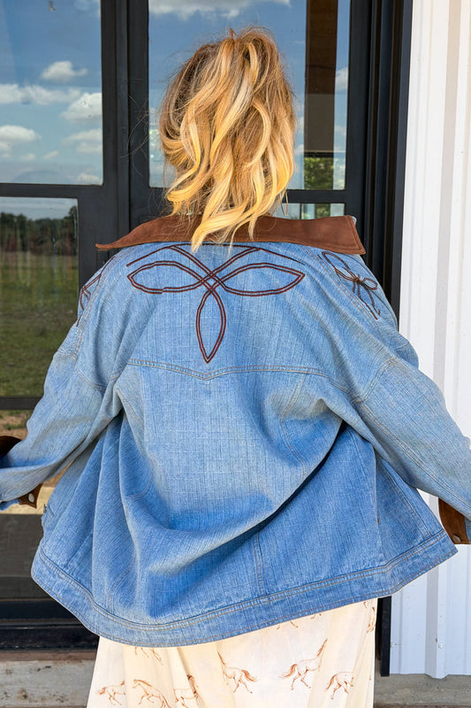 PREORDER- COWBOY ROMANCE DENIM JACKET