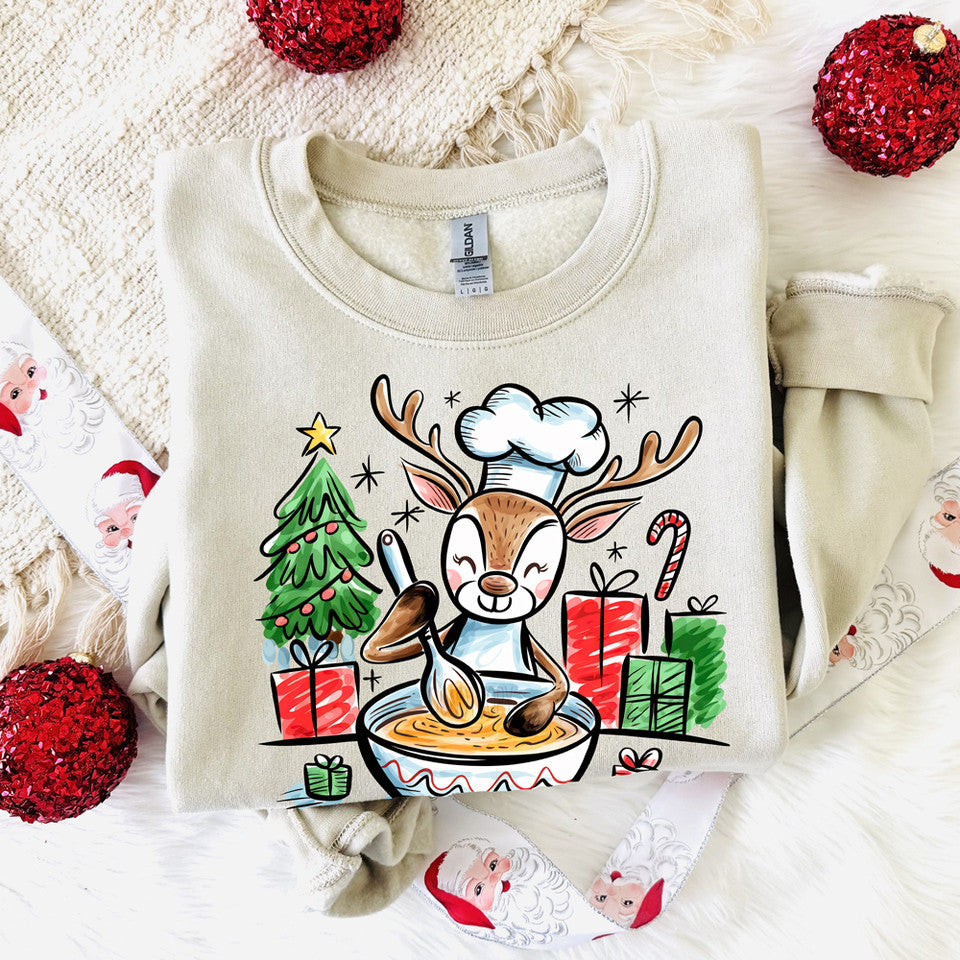 Reindeer Baking Sweatshirt