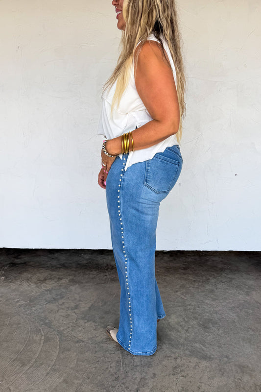 PREORDER- UPTOWN PEARL DENIM JEAN