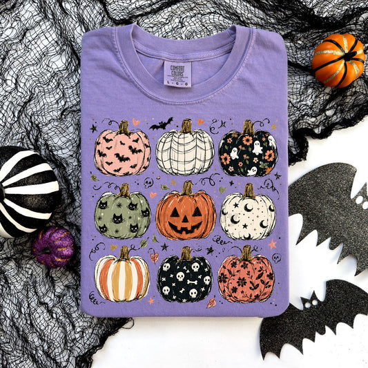 Patterned Pumpkins Tee