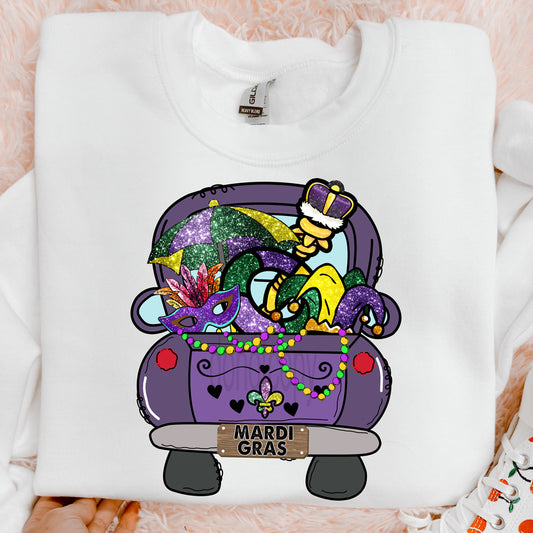 Mardi Gras Truck Sweatshirt