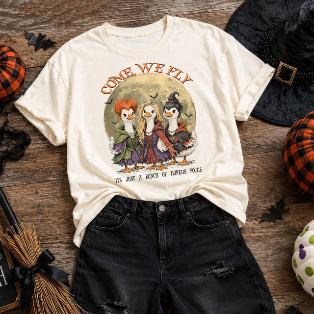 Come We Fly Goose Halloween Tee