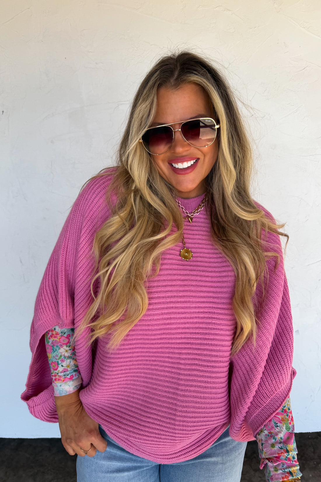 PREORDER- SPRING MEG PULLOVER PONCHO