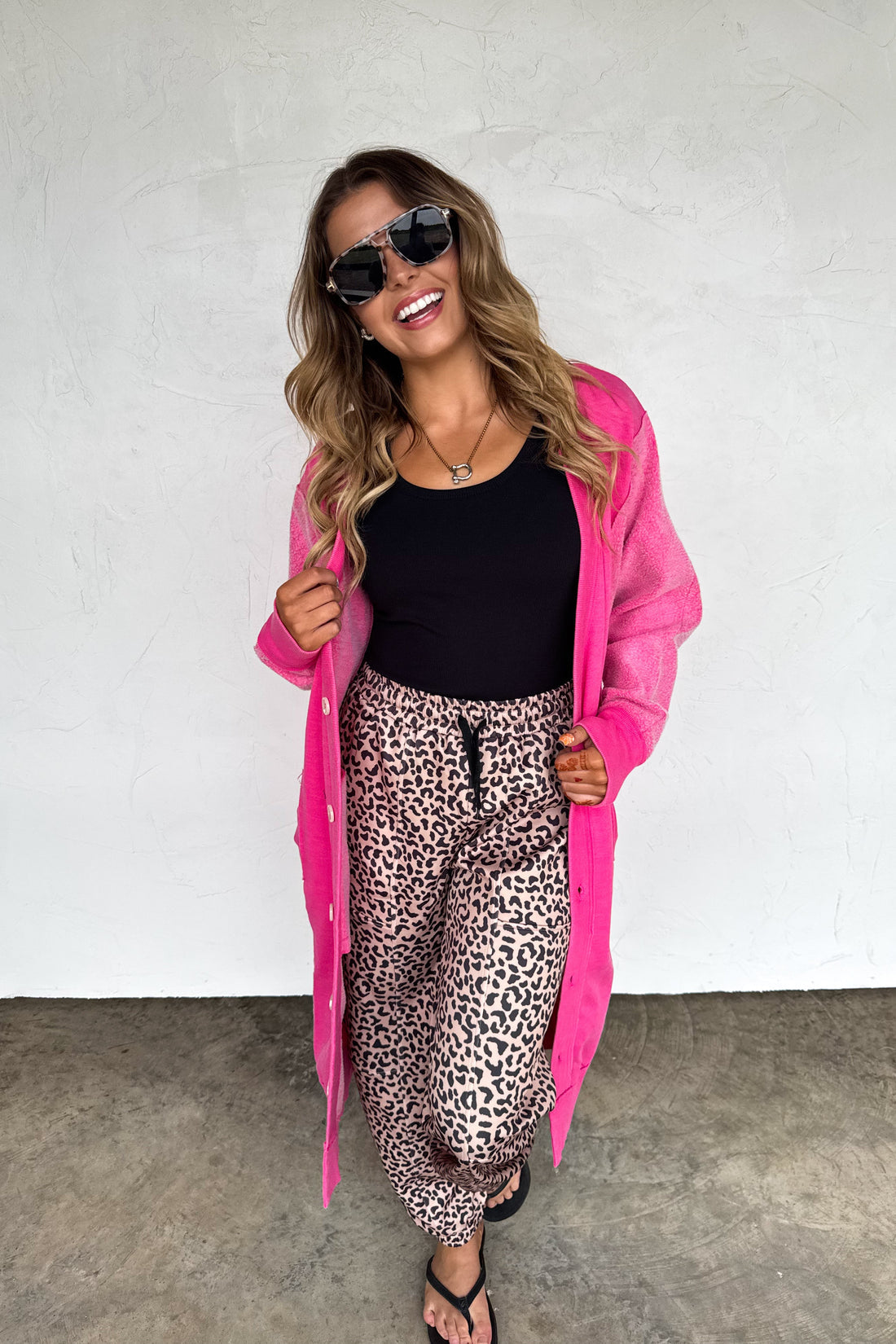 Desi Oversized Sweatshirt Cardigan | Cozy Button Up Layer
