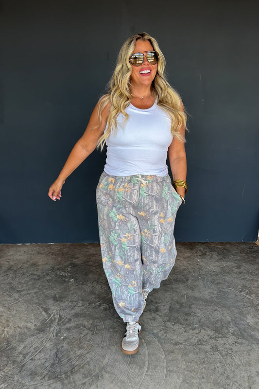 PREORDER- HIDDEN TRAIL CAMO JOGGERS