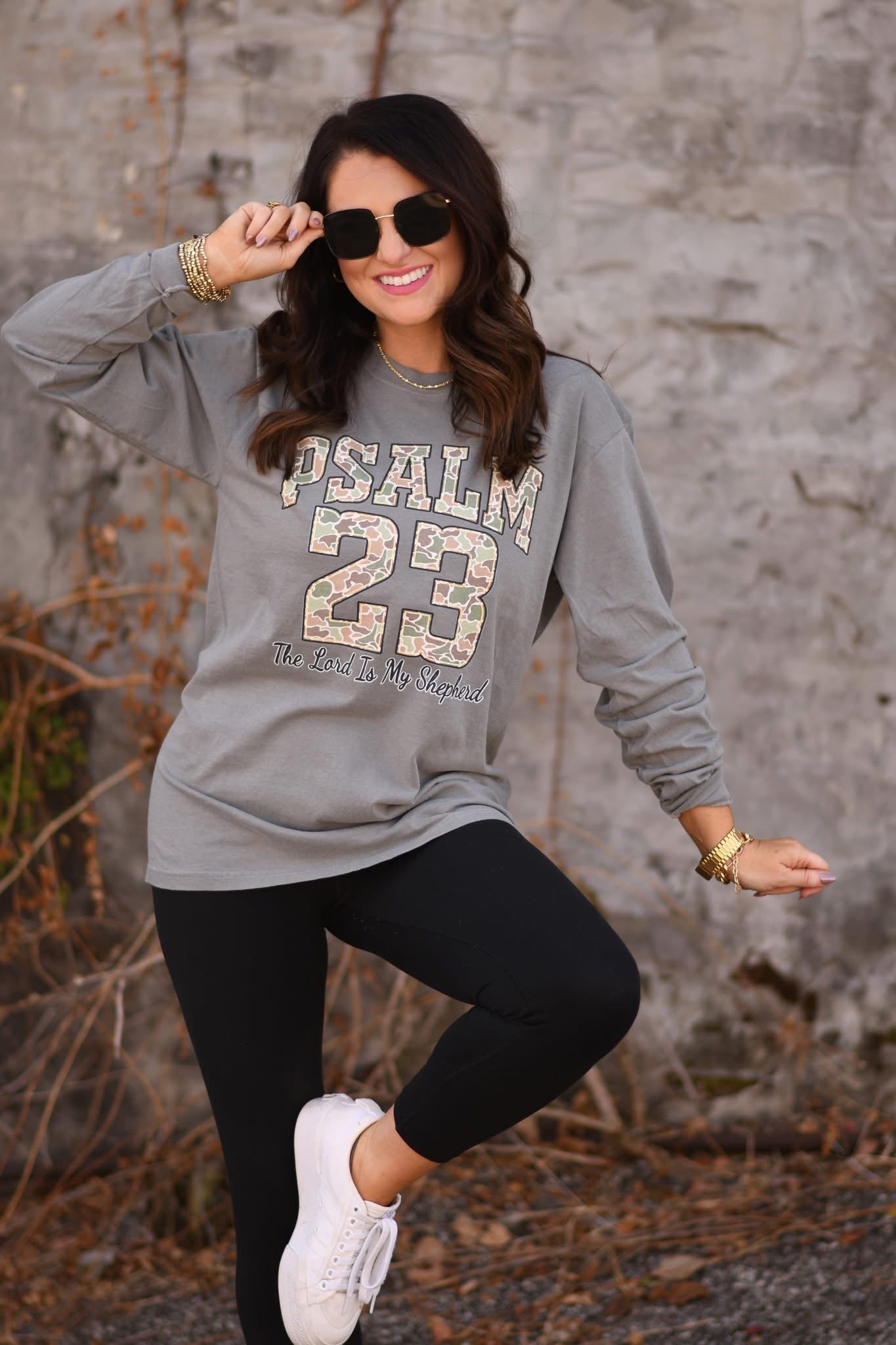 Psalm 23 Camo Tee / Long Sleeve