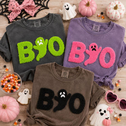 Fluffy BOO Ghost Tee