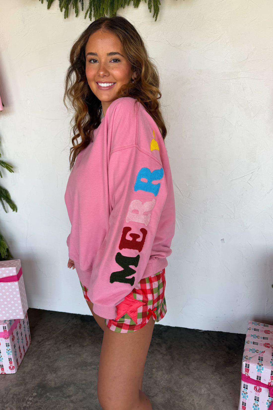 PREORDER- MERRY MESSAGE SWEATSHIRT