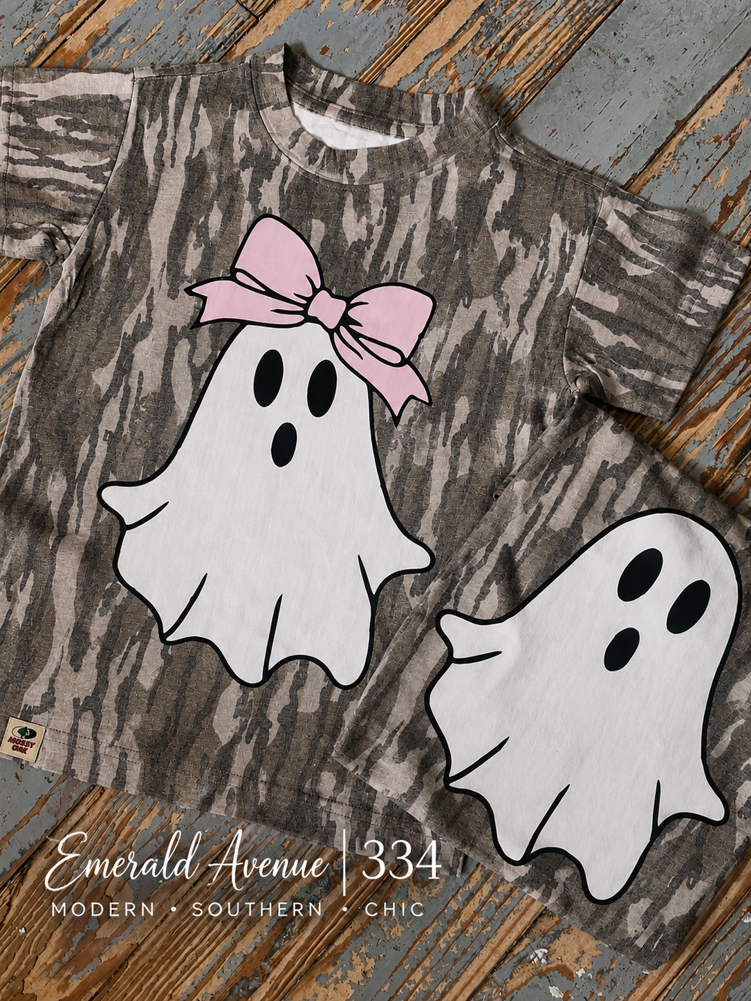 Mossy Oak Bottomland Camo Ghost Tees