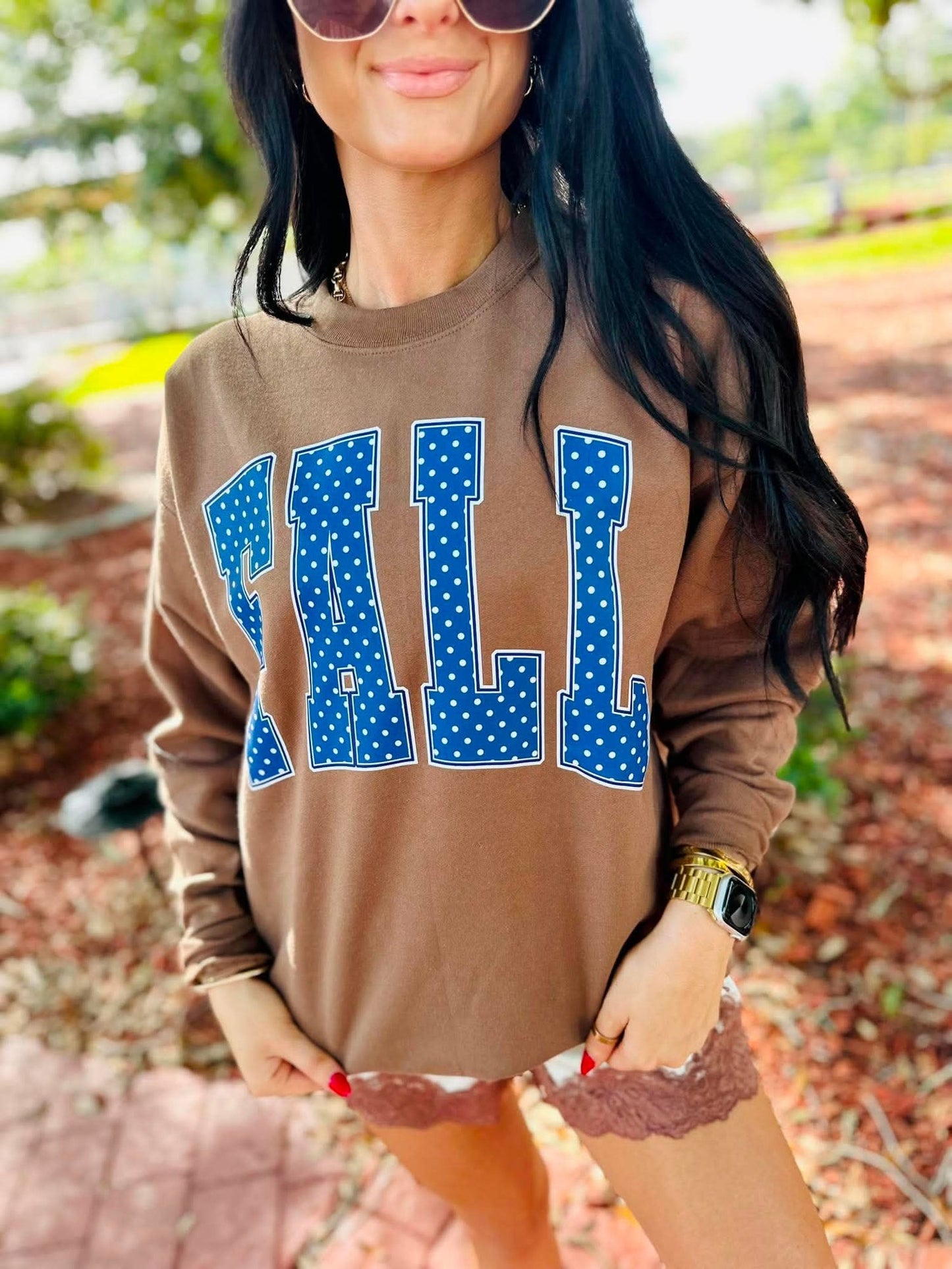Polka Dots & Fall Sweatshirt/Tee