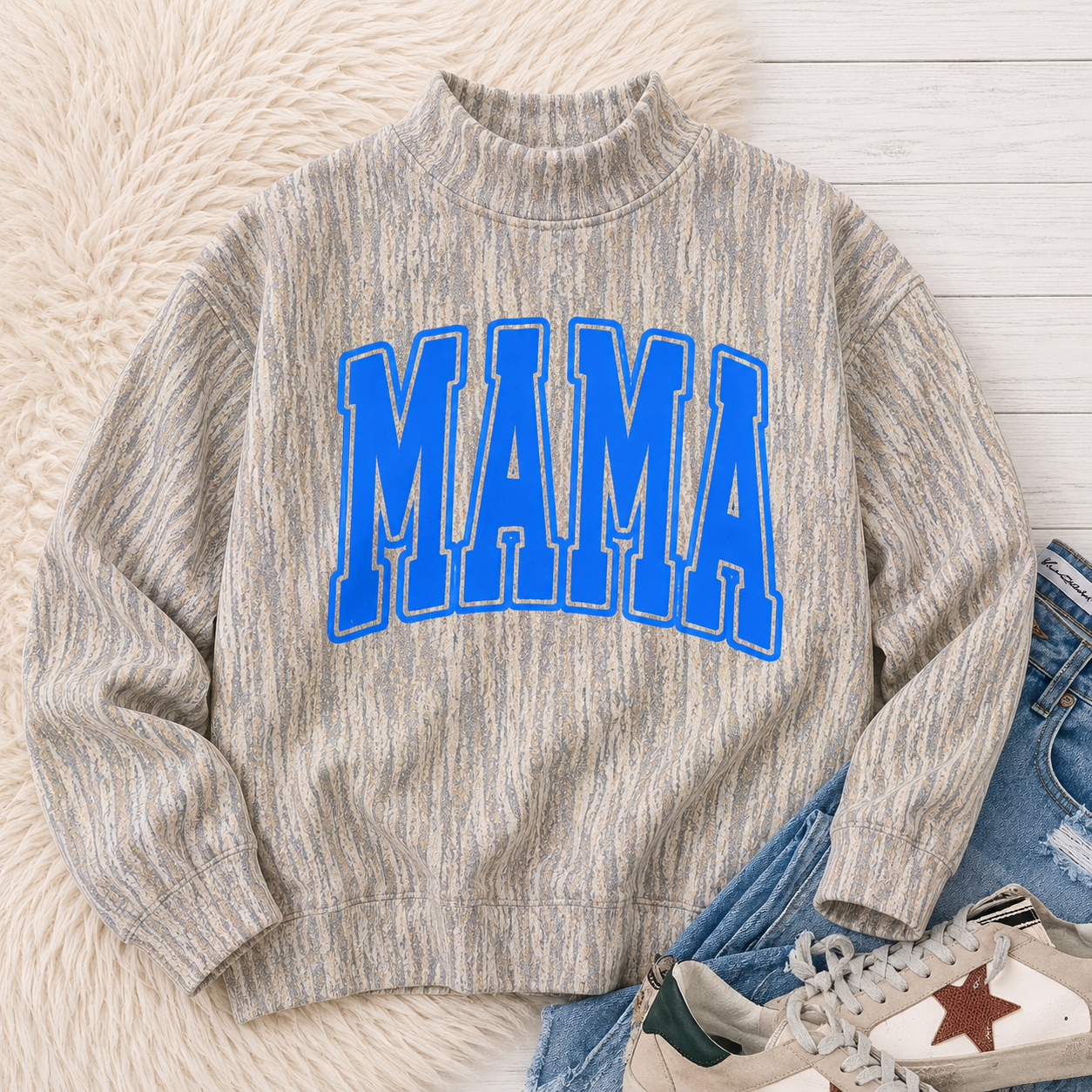 PREORDER | Authentic Mossy Oak Bottomland Mock Neck Sweatshirt