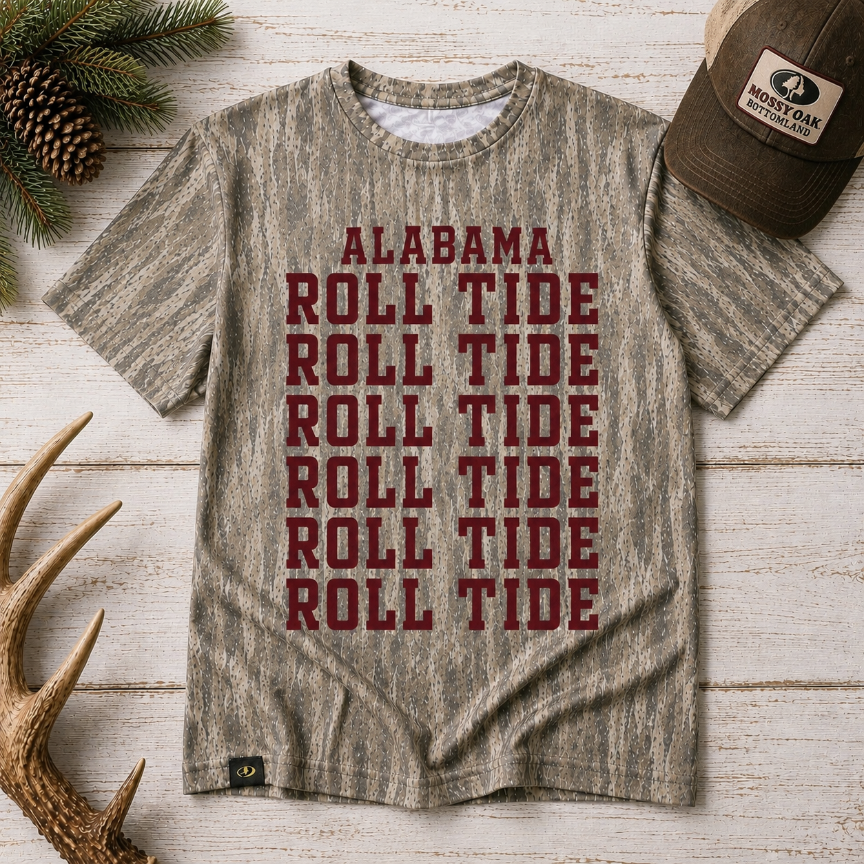Authentic Mossy Oak Bottomland® Custom Game Day Team Tee