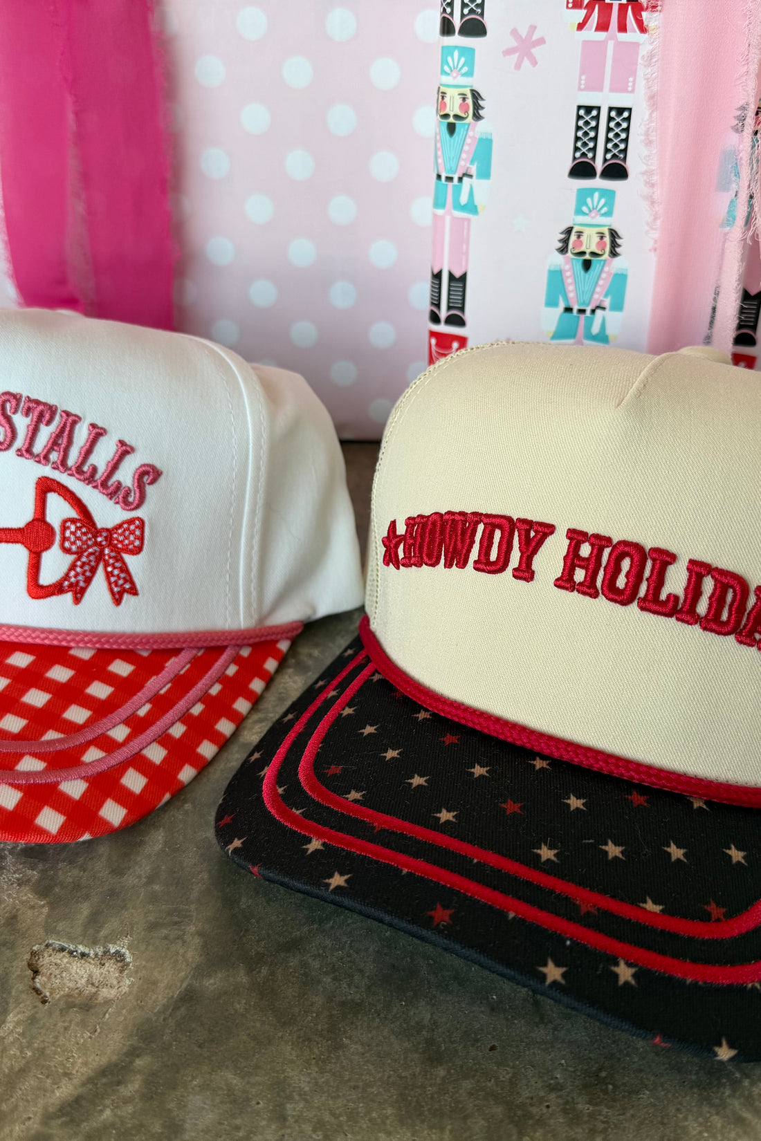 PREORDER- HOLIDAY HOTTIE TRUCKER HATS