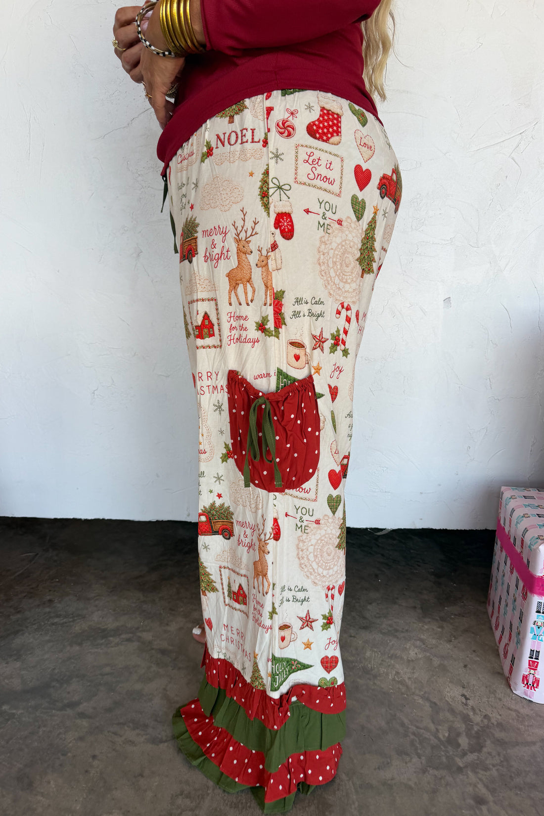PREORDER- VINTAGE CHRISTMAS BLOOMER PANTS