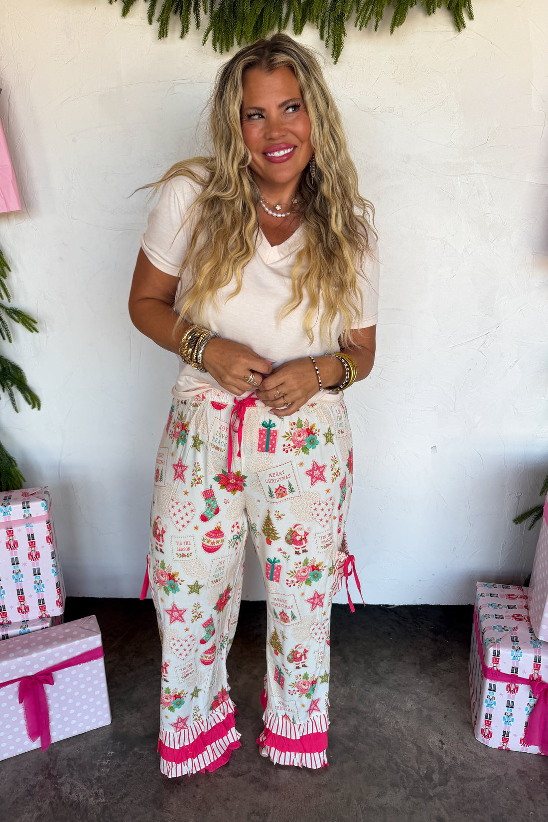 PREORDER- VINTAGE CHRISTMAS BLOOMER PANTS