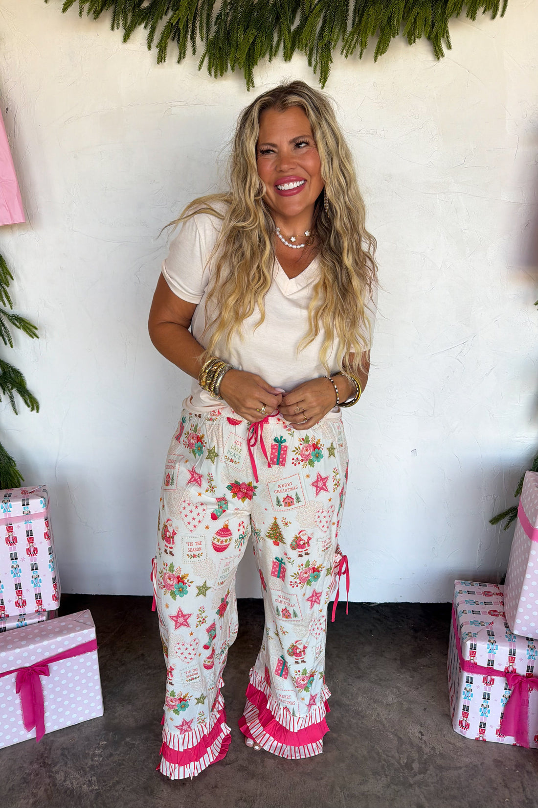 PREORDER- VINTAGE CHRISTMAS BLOOMER PANTS