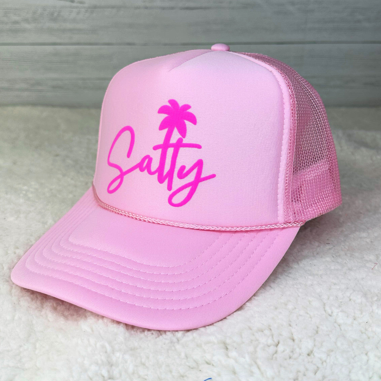 Salty Pink PUFF Foam Trucker Hat