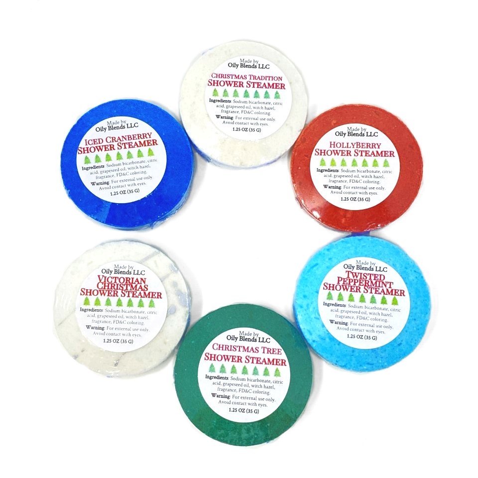 Christmas Shower Steamers - Oily BlendsChristmas Shower Steamers